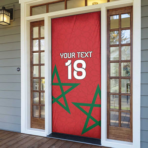 Custom Morocco Heritage Football Door Cover Road To Champion