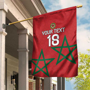 Custom Morocco Heritage Football Garden Flag Road To Champion