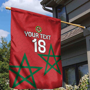 Custom Morocco Heritage Football Garden Flag Road To Champion