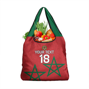 Custom Morocco Heritage Football Grocery Bag Road To Champion