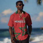 Custom Morocco Heritage Football Hawaiian Shirt Road To Champion