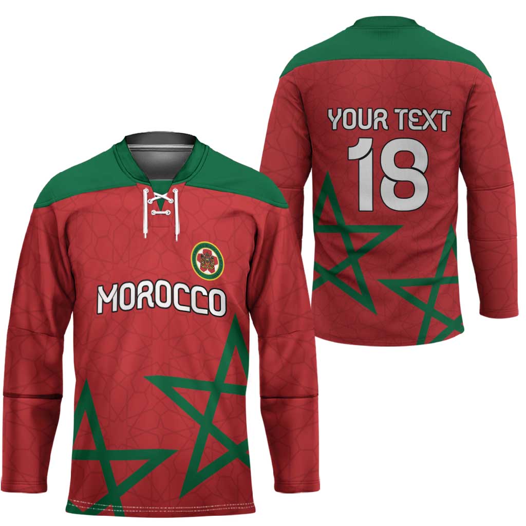 Custom Morocco Heritage Football Hockey Jersey Road To Champion