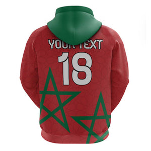 Custom Morocco Heritage Football Hoodie Road To Champion
