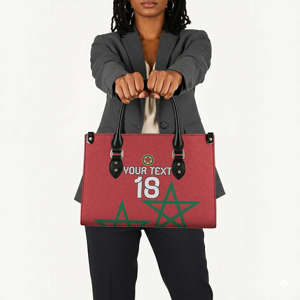 Custom Morocco Heritage Football Leather Bag Road To Champion