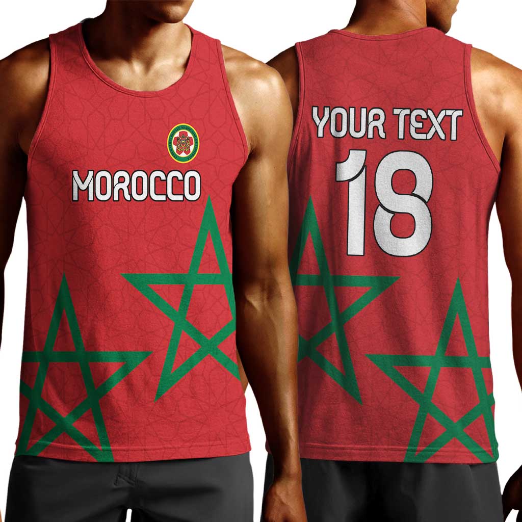 Custom Morocco Heritage Football Men Tank Top Road To Champion