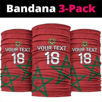 Custom Morocco Heritage Football Neck Gaiter Road To Champion
