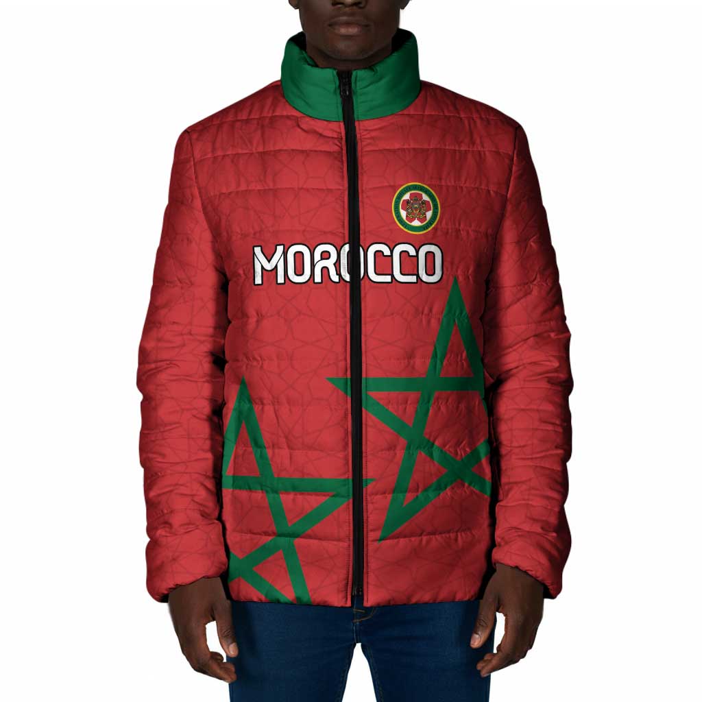 Custom Morocco Heritage Football Padded Jacket Road To Champion