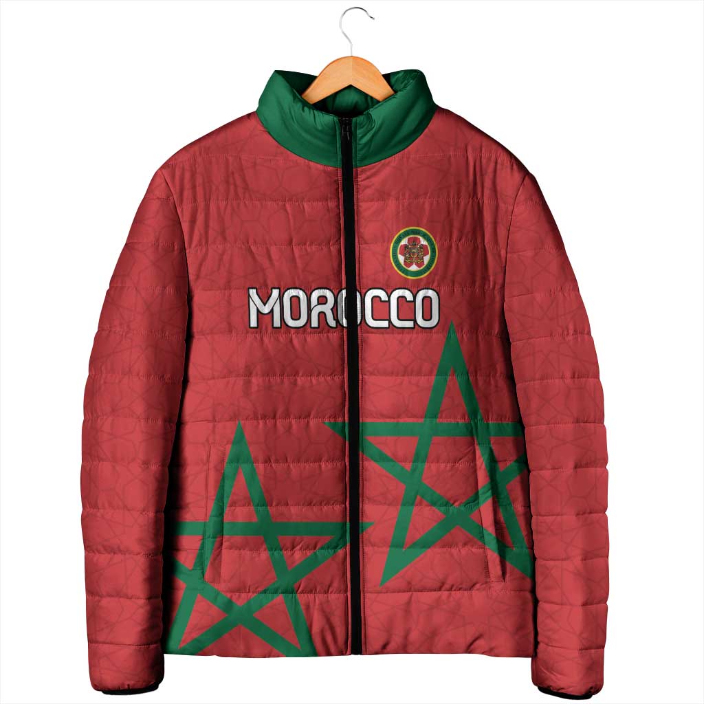 Custom Morocco Heritage Football Padded Jacket Road To Champion