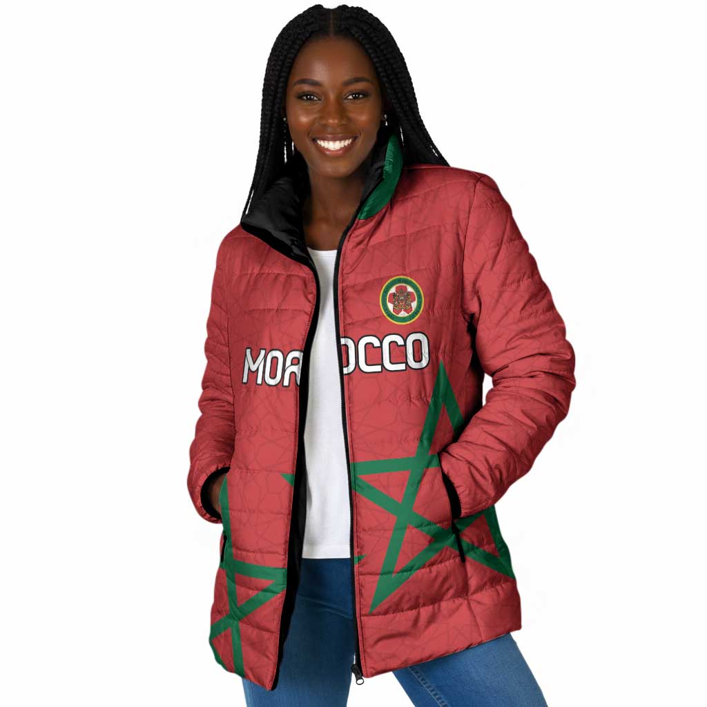 Custom Morocco Heritage Football Padded Jacket Road To Champion