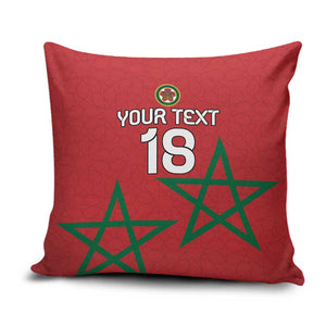 Custom Morocco Heritage Football Pillow Cover Road To Champion