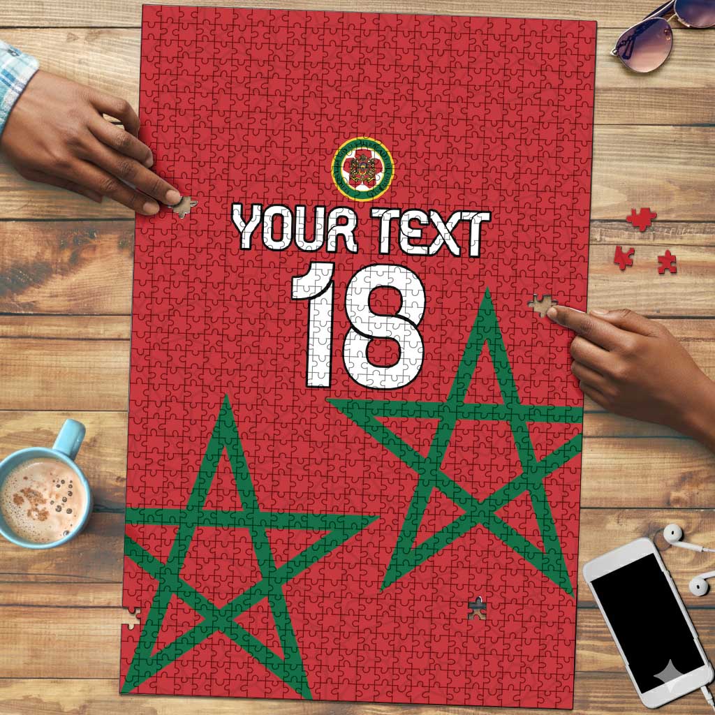 Custom Morocco Heritage Football Puzzle Road To Champion
