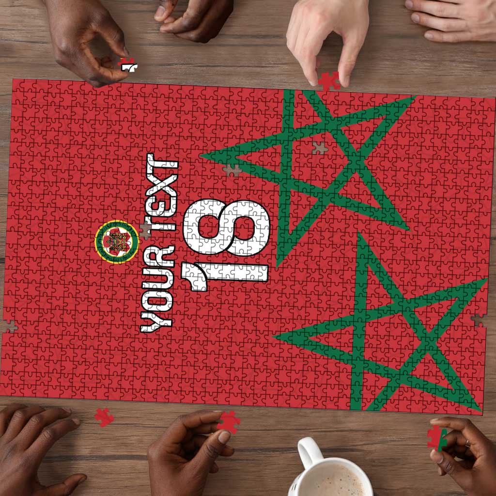 Custom Morocco Heritage Football Puzzle Road To Champion
