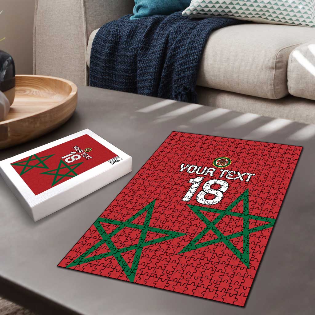 Custom Morocco Heritage Football Puzzle Road To Champion