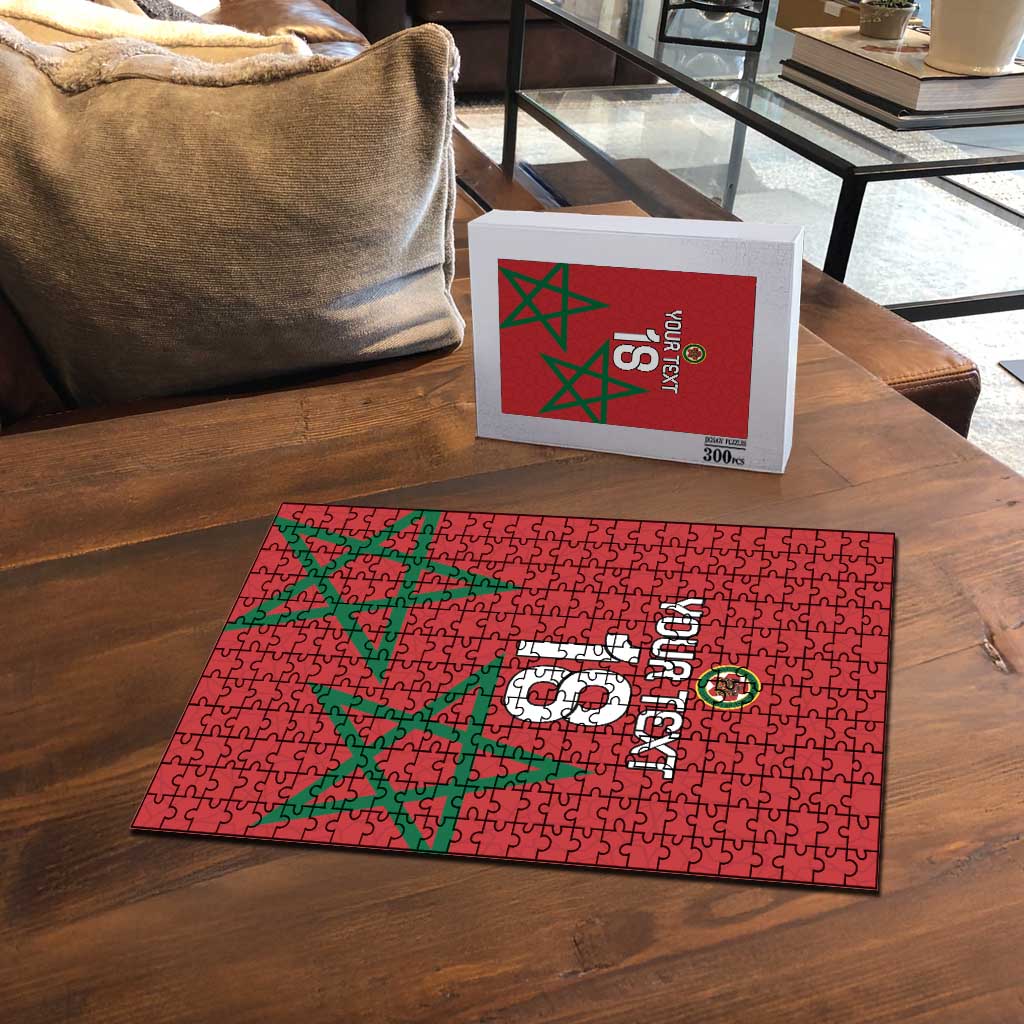 Custom Morocco Heritage Football Puzzle Road To Champion