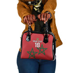 Custom Morocco Heritage Football Shoulder Handbag Road To Champion