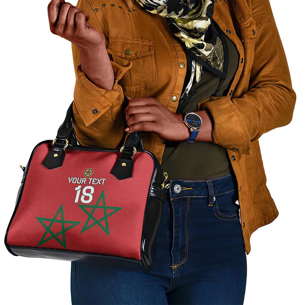 Custom Morocco Heritage Football Shoulder Handbag Road To Champion
