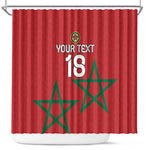 Custom Morocco Heritage Football Shower Curtain Road To Champion