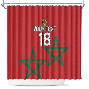 Custom Morocco Heritage Football Shower Curtain Road To Champion
