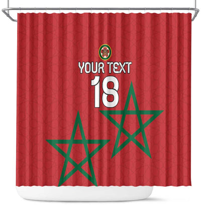 Custom Morocco Heritage Football Shower Curtain Road To Champion