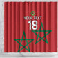 Custom Morocco Heritage Football Shower Curtain Road To Champion