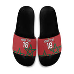 Custom Morocco Heritage Football Slide Sandals Road To Champion
