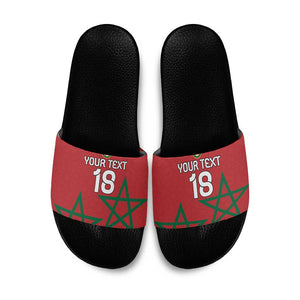 Custom Morocco Heritage Football Slide Sandals Road To Champion