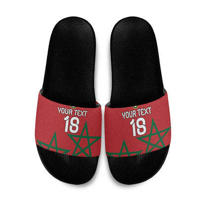 Custom Morocco Heritage Football Slide Sandals Road To Champion