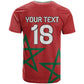 Custom Morocco Heritage Football T shirt Road To Champion