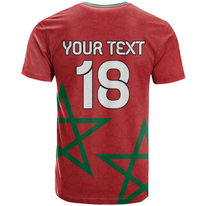 Custom Morocco Heritage Football T shirt Road To Champion