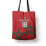 Custom Morocco Heritage Football Tote Bag Road To Champion