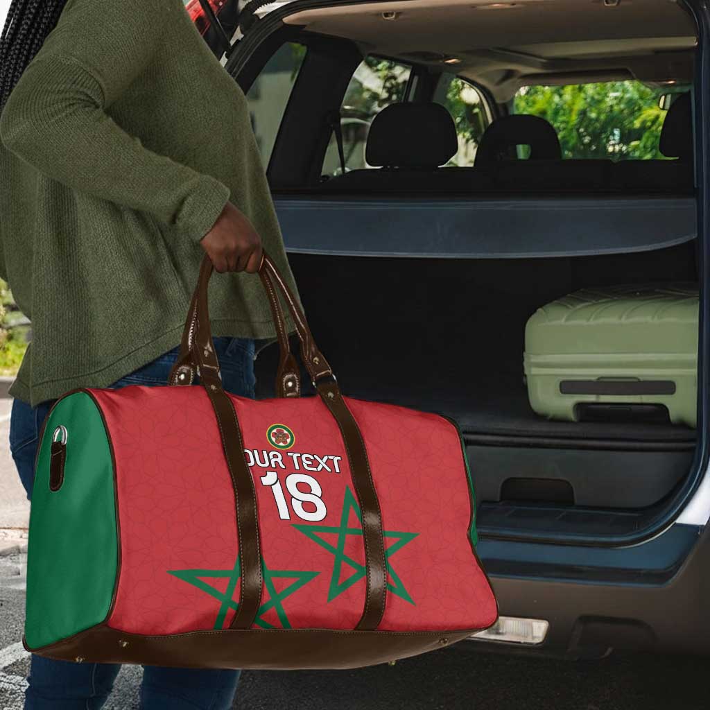 Custom Morocco Heritage Football Travel Bag Road To Champion