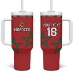 Custom Morocco Heritage Football Tumbler With Handle Road To Champion