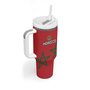 Custom Morocco Heritage Football Tumbler With Handle Road To Champion