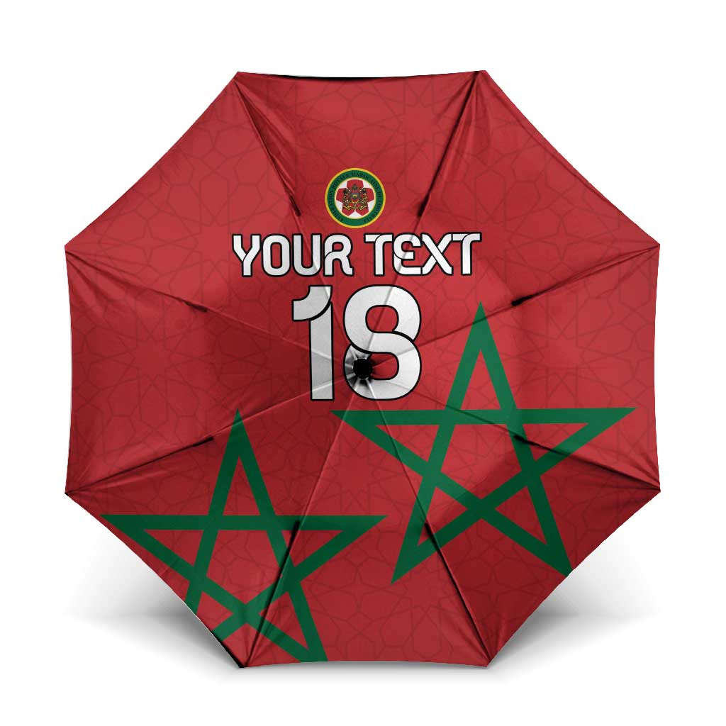 Custom Morocco Heritage Football Umbrella Road To Champion