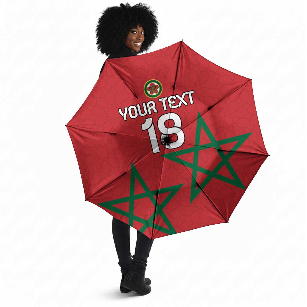 Custom Morocco Heritage Football Umbrella Road To Champion