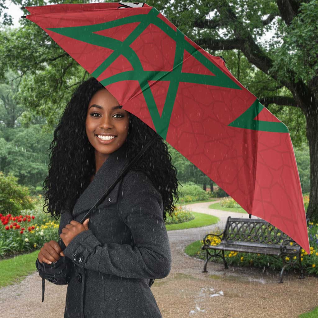Custom Morocco Heritage Football Umbrella Road To Champion
