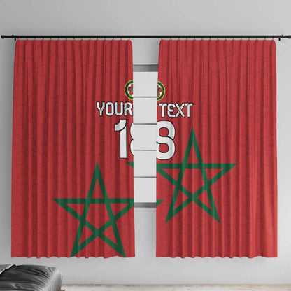 Custom Morocco Heritage Football Window Curtain Road To Champion