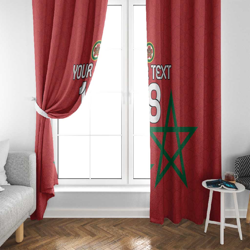 Custom Morocco Heritage Football Window Curtain Road To Champion