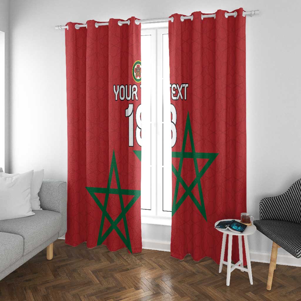 Custom Morocco Heritage Football Window Curtain Road To Champion