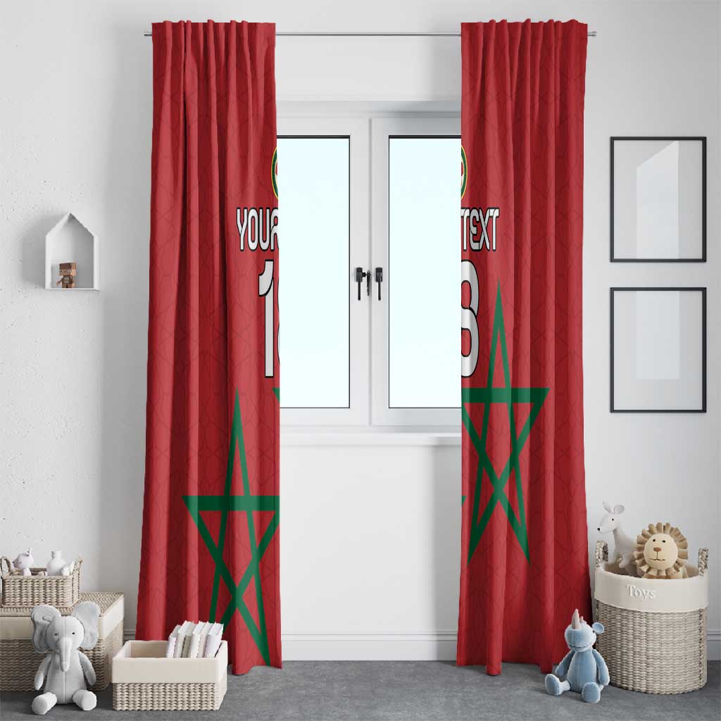 Custom Morocco Heritage Football Window Curtain Road To Champion