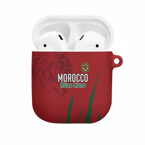 Morocco Football AirPods Case Atlas Lions Road To Champion