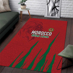 Morocco Football Area Rug Atlas Lions Road To Champion