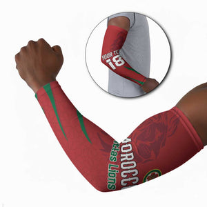 Custom Morocco Football Arm Sleeves Atlas Lions Road To Champion