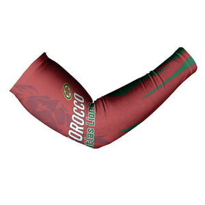 Custom Morocco Football Arm Sleeves Atlas Lions Road To Champion