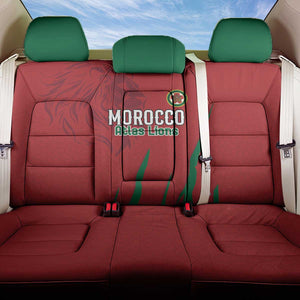 Morocco Football Back Car Seat Cover Atlas Lions Road To Champion