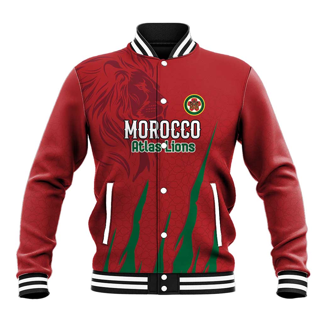 Custom Morocco Football Baseball Jacket Atlas Lions Road To Champion