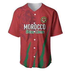 Custom Morocco Football Baseball Jersey Atlas Lions Road To Champion
