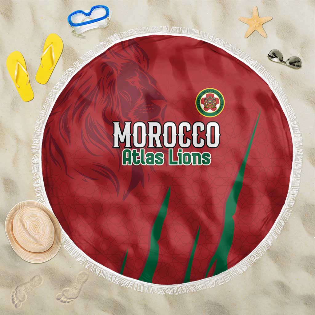 Morocco Football Beach Blanket Atlas Lions Road To Champion