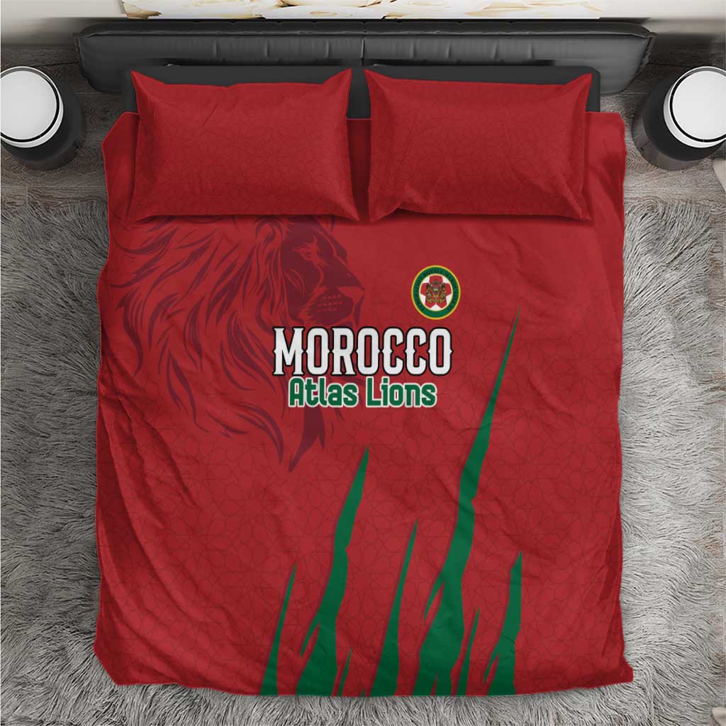 Morocco Football Bedding Set Atlas Lions Road To Champion