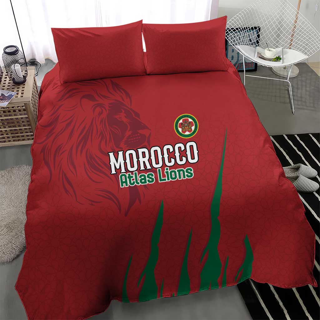 Morocco Football Bedding Set Atlas Lions Road To Champion